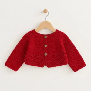 chaqueta bebe roja