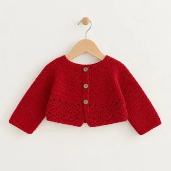 chaqueta bebe roja