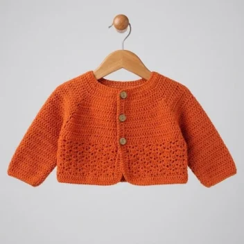 chaqueta bebe naranja