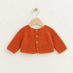 chaqueta bebe naranja